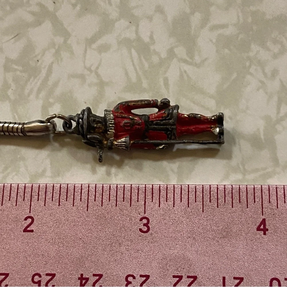Vintage Enamel Royal Guard Keychain #6545
